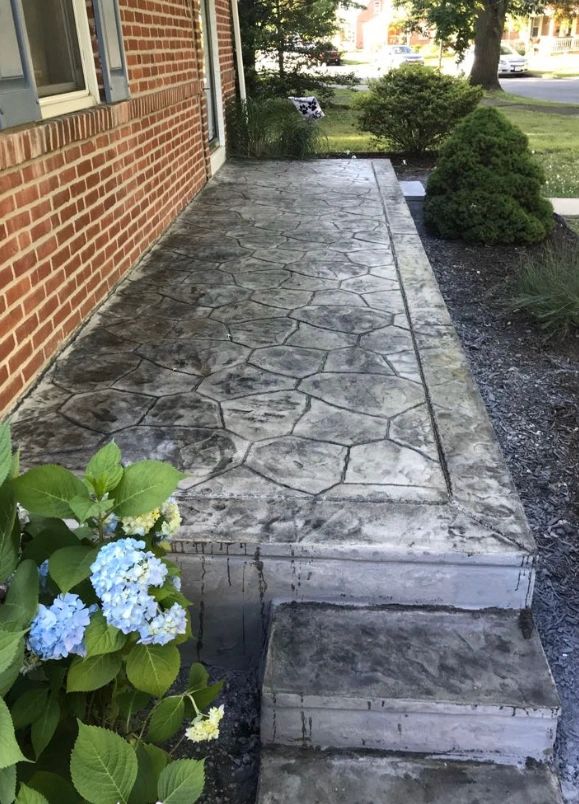 Stamped concrete project